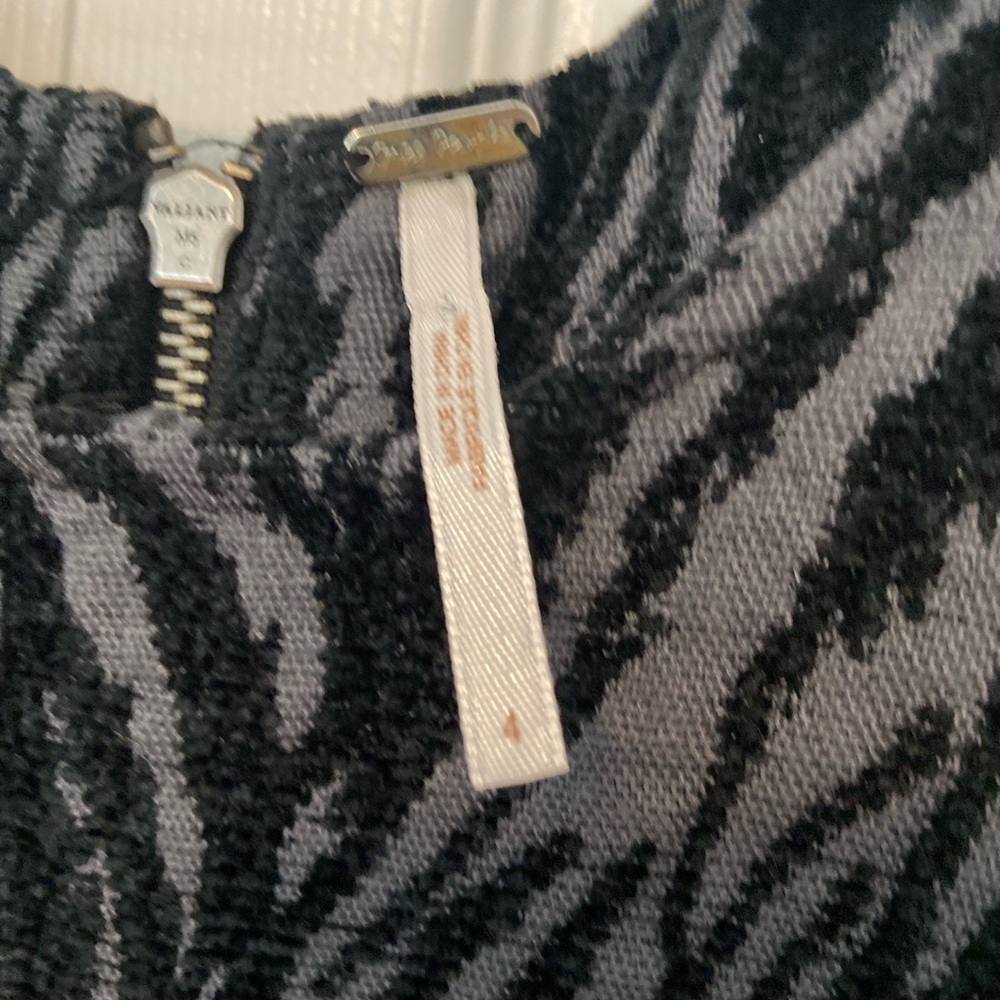 Free People Black and Gray Dress size 4